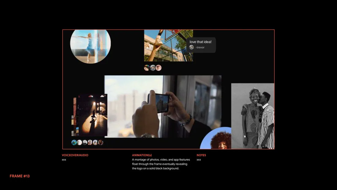 Spaces, Storyboard