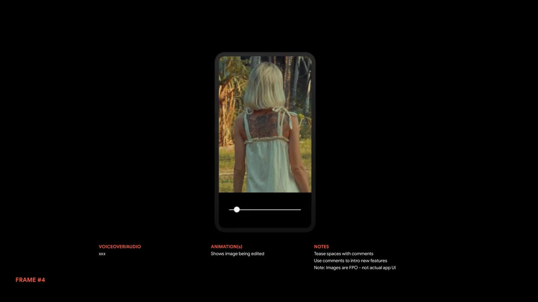 Spaces, Storyboard