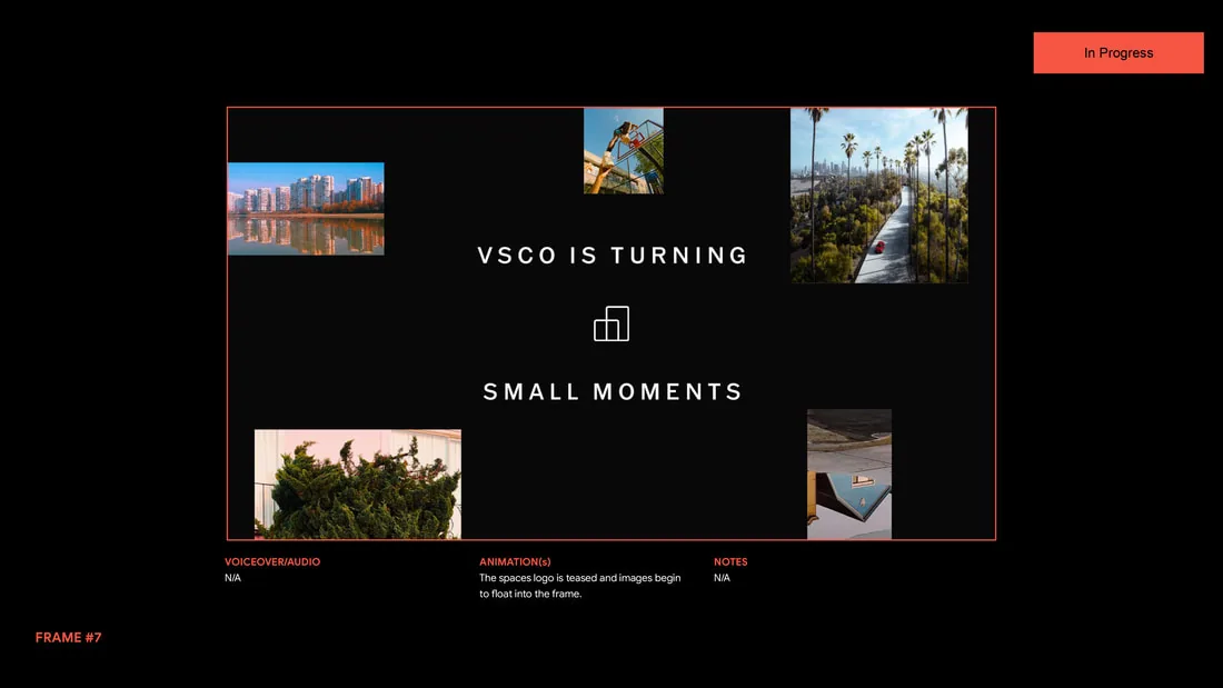 Spaces, Storyboard